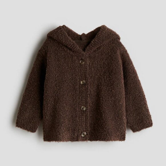 H&M Other - H&M Infant Toddler Hooded Knit Cardigan Shirt Top Hoodie Jacket 12M NEW NWT